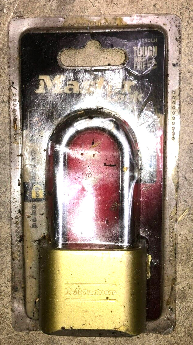 NEW MASTER LOCK 175DLH RESETTABLE COMBINATION LONG SHACKLE PADLOCK