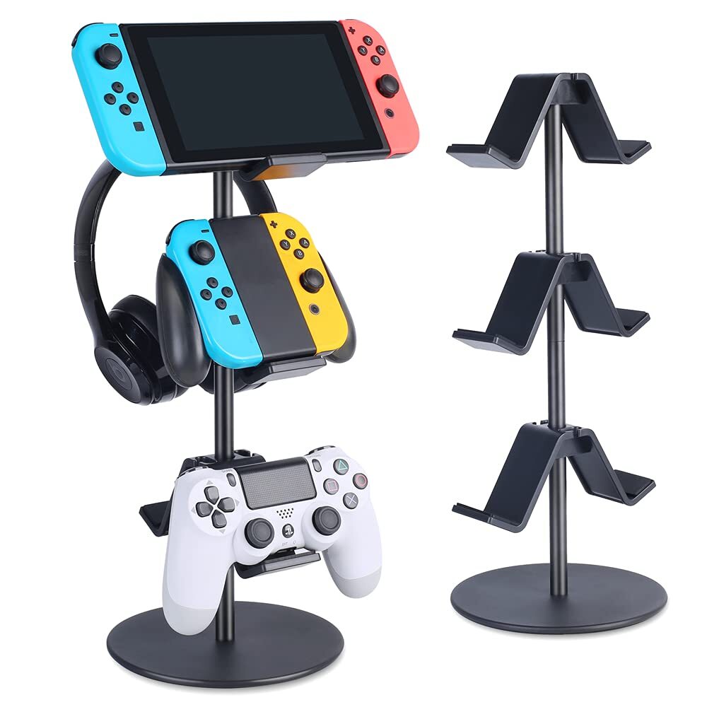 Controller Stand 3 Tier Headphone Holder Multi Adjustable Game Controller