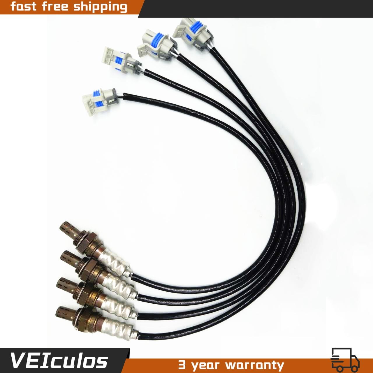 For Chevrolet Silverado 1500 GMC Sierra 1500 O2 Oxygen Sensor Up & Down 4pcs