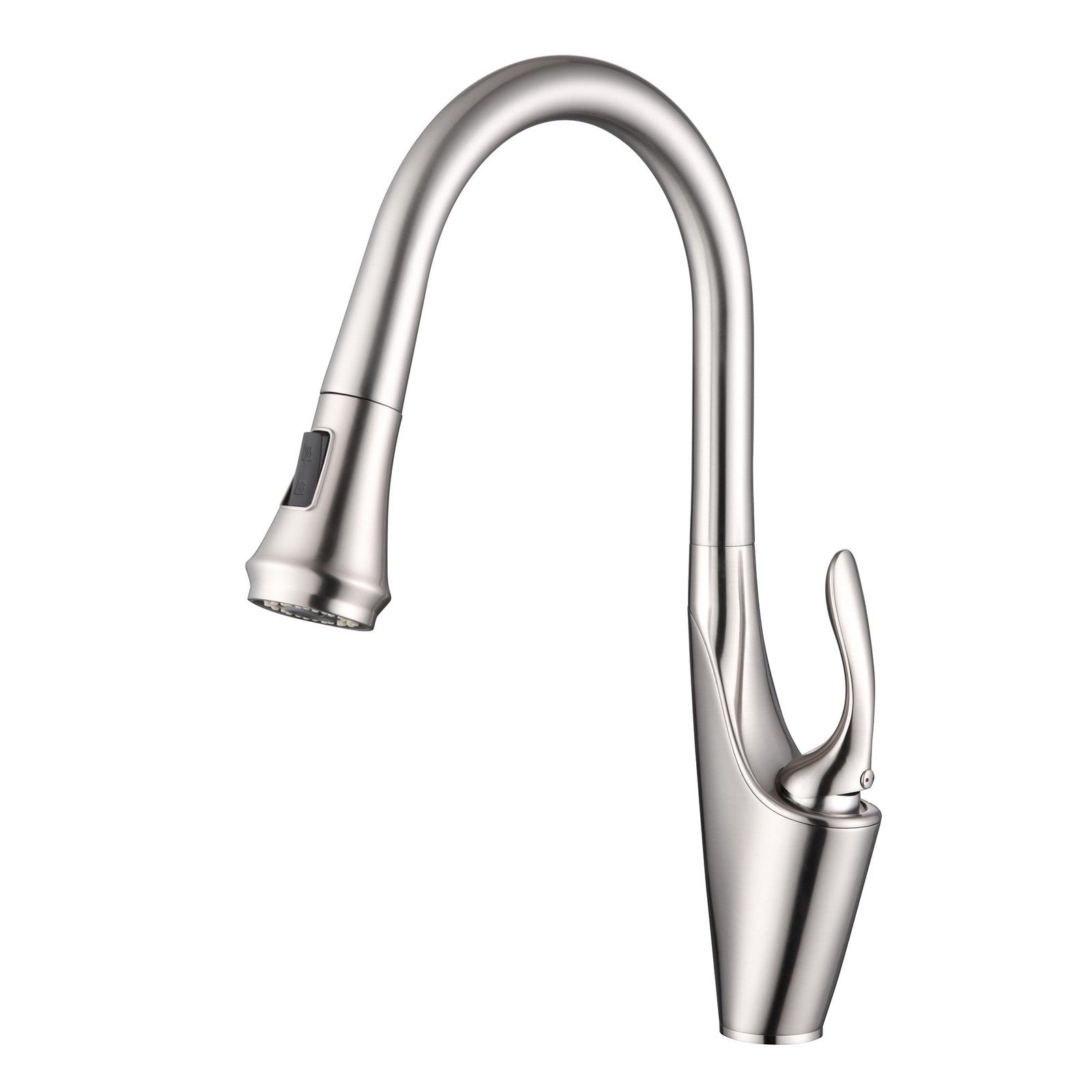 SUMERAIN Pull Out Kitchen (17-5/16") Faucet Height, Brushed Nickel