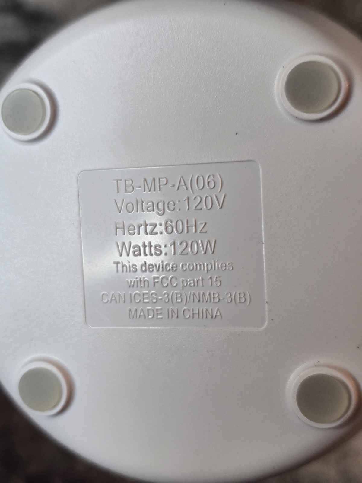 Heated Blanket Controller Timer Display TB-MP-A(06) Plug Replacement 120V 120W