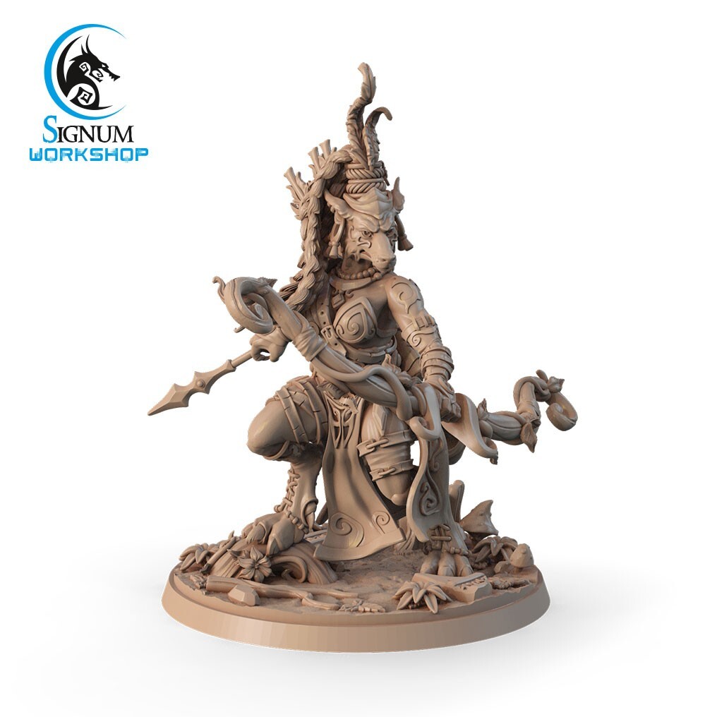 Wolfen Archer - Lycan Ranger Bow - Signum Games - Fantasy Dungeons and Dragons