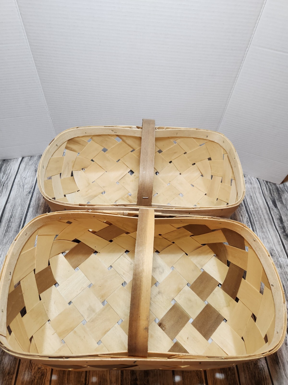 Large Farmers Market Basket With Handle 2 Baskets