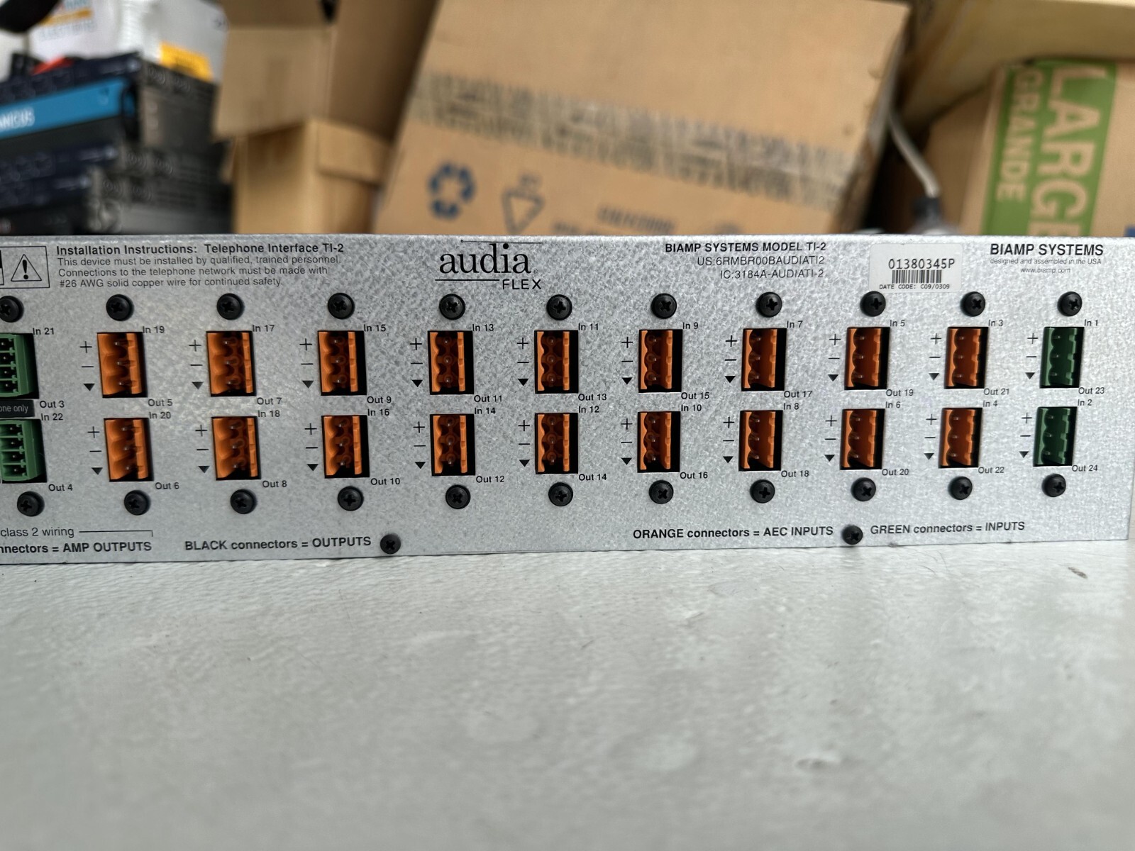 BIAMP Systems Audia Flex Model TI-2 Digital Audio Processor. Fast free shipping.