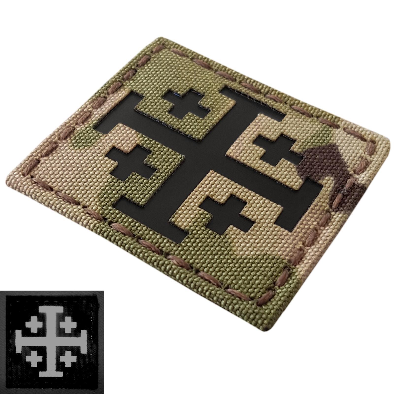 Order Holy Sepulchre Jerusalem Cross infrared multicam morale laser hook patch