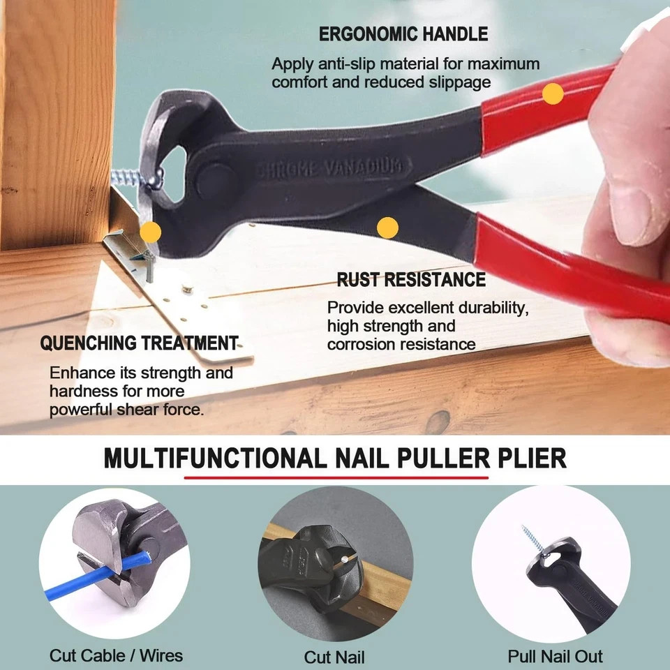 3Pcs Upholstery and Construction Staple Remover with Heavy Duty Staple Puller