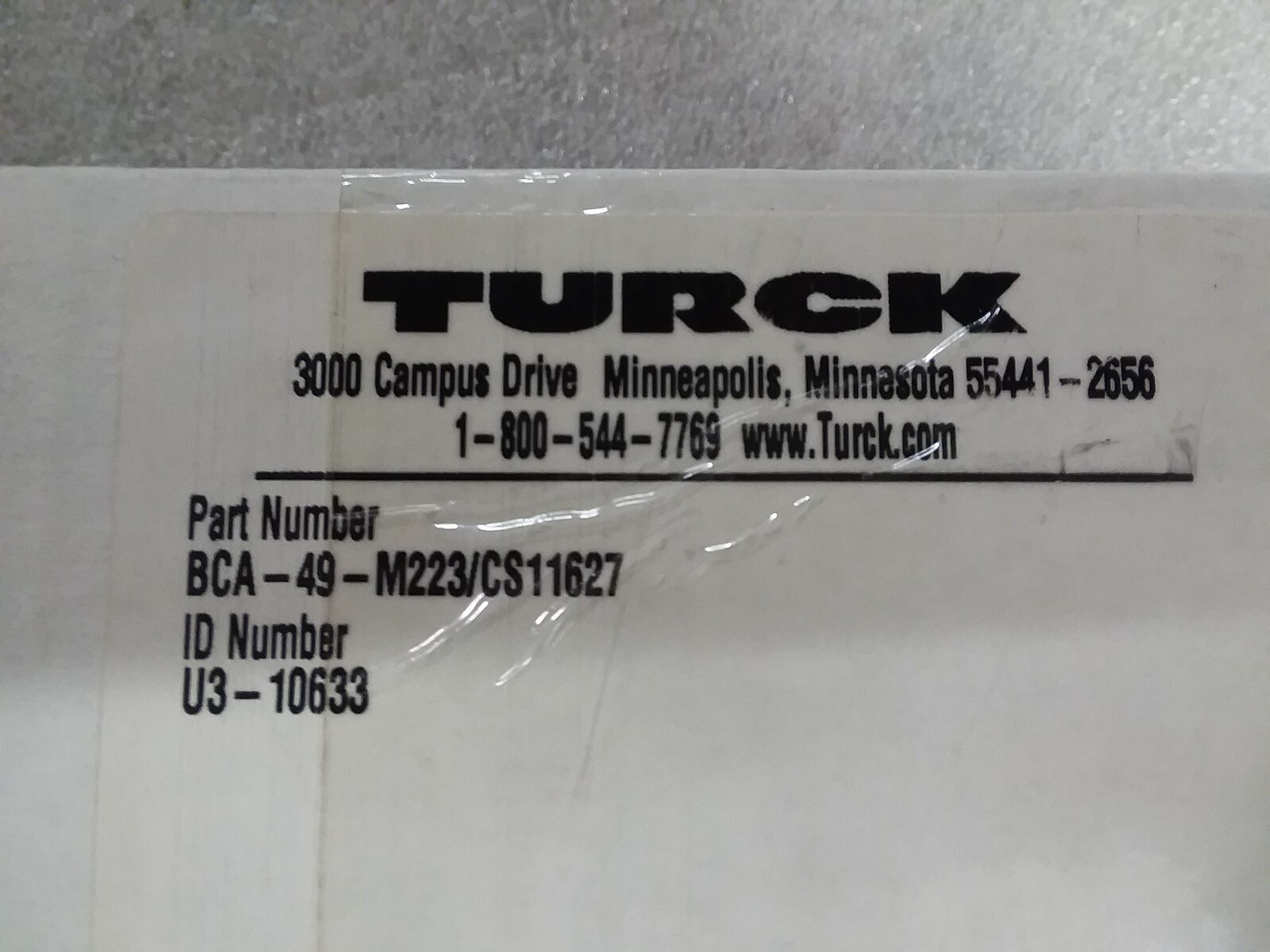 TURCK BCA-49-M223 CS11627 Bus Conduit Adapter