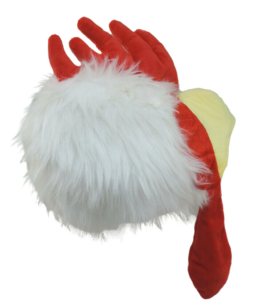 Rooster Chicken Bird Beak Plush Costume Mask Hat