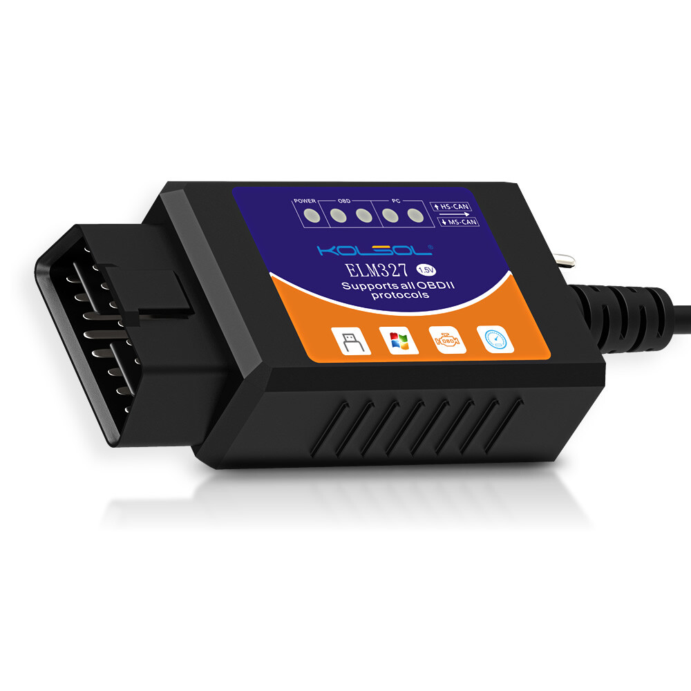 ELM327 USB Interface OBD2 Car Diagnostic Scanner Cable For Windows PC Computer X
