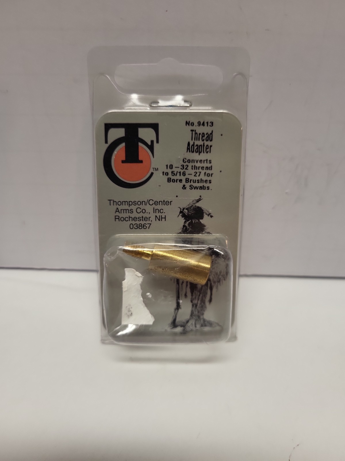 THOMPSON CENTER T/C THREAD ADAPTER CONVERTS 10-32 THREADS TO 5/16-27 #9413 NOS
