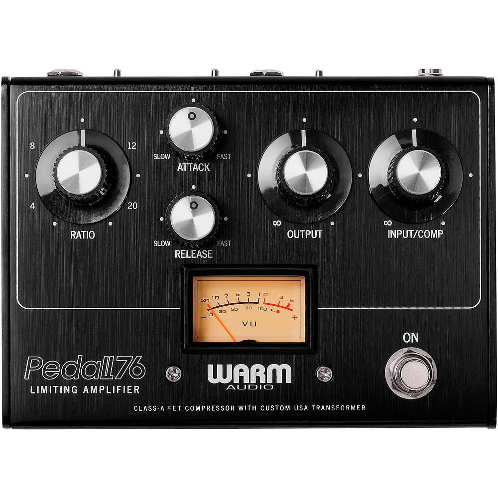 Warm Audio Pedal76 AllAnalog FET Compressor Effects Pedal Brushed Carbon