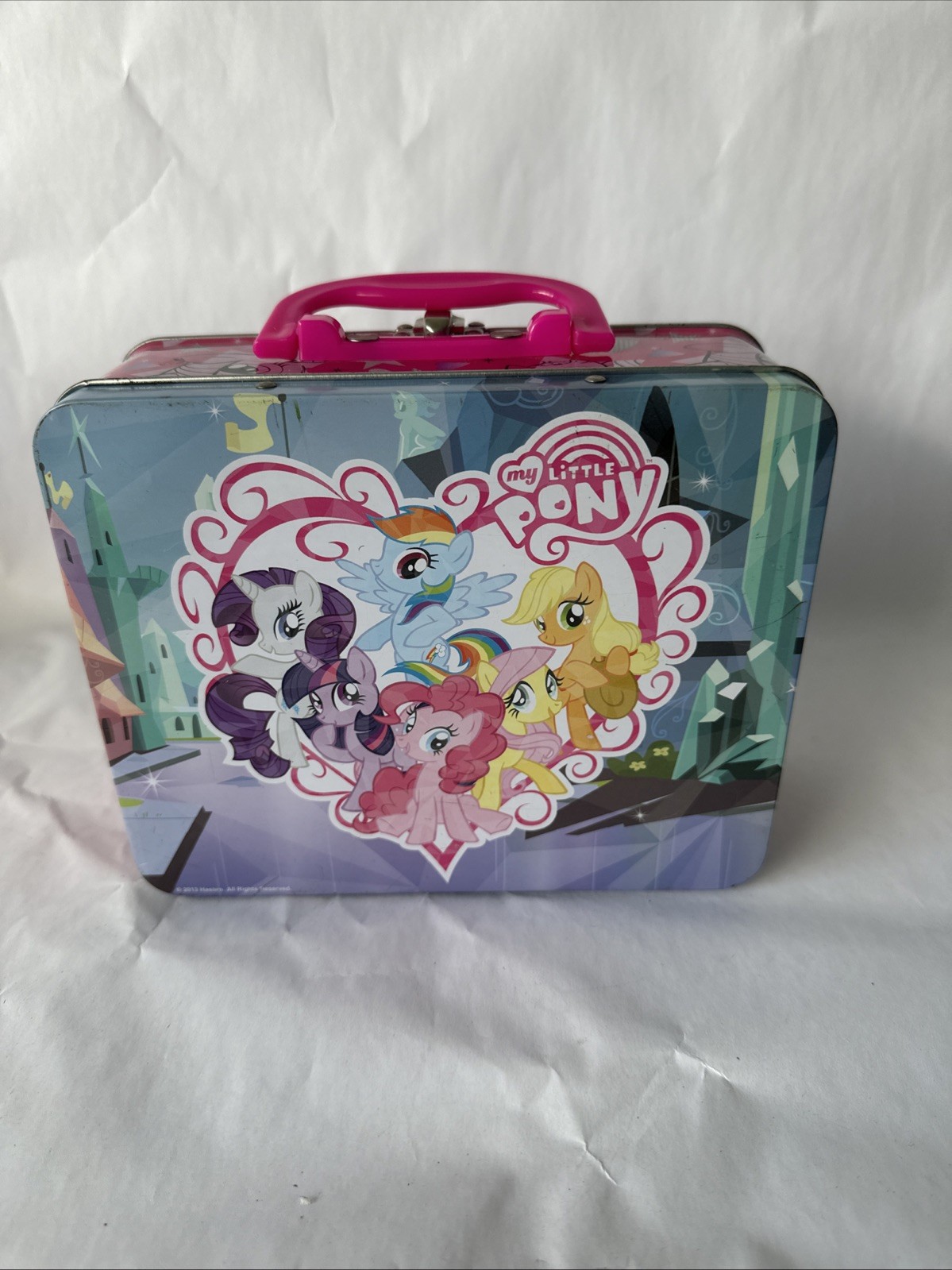 Hasbro 2013 My Little Pony Metal Lunch Box Collectible Tin Storage