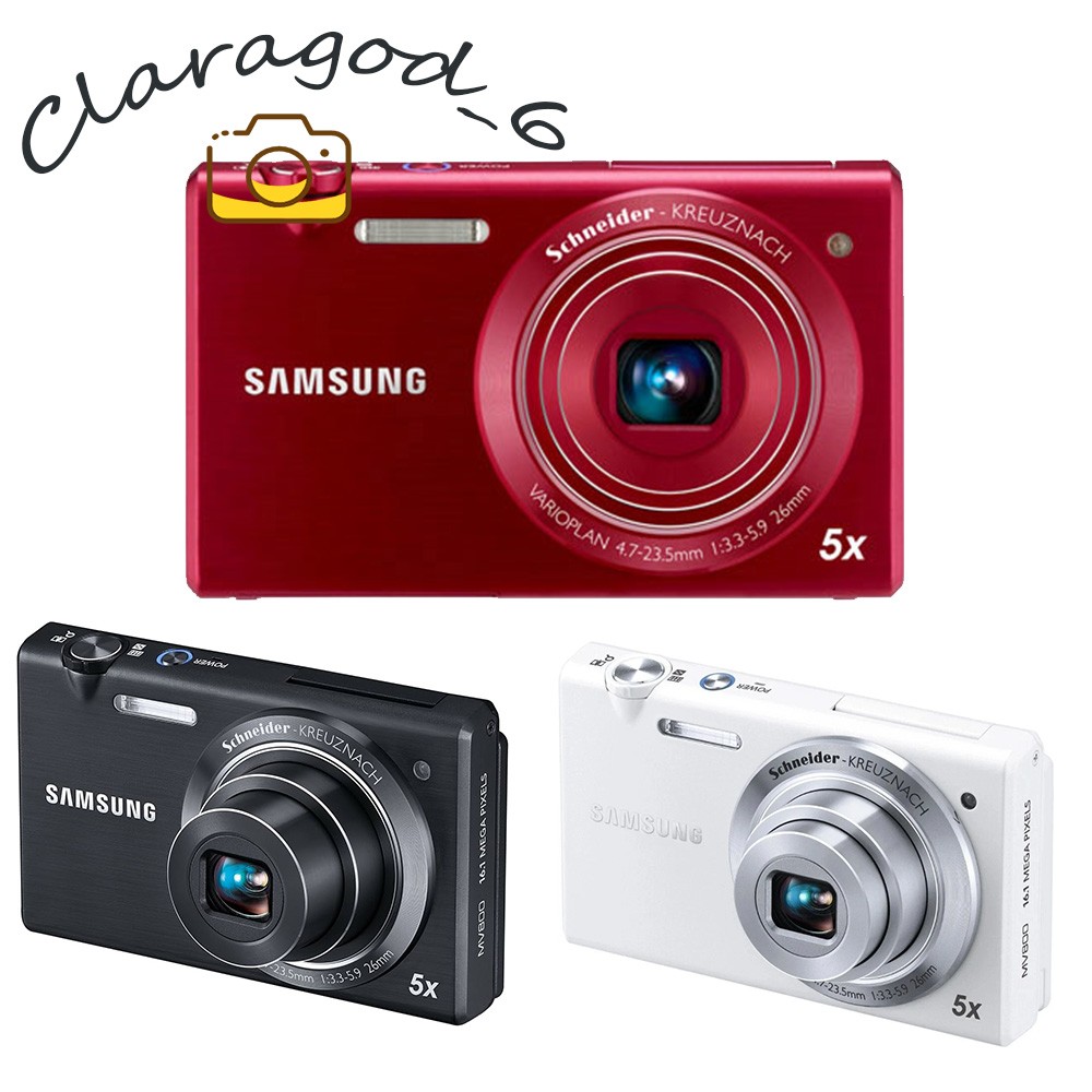 Samsung MV800 Digital Camera 16.1MP 5X Optical Zoom Selfie Flip-out Vlog 720p HD