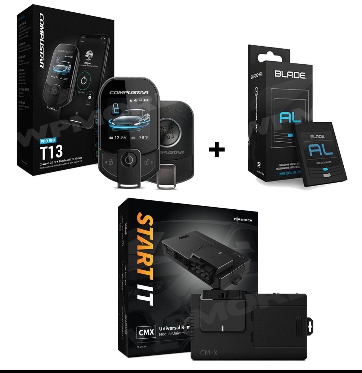 Compustar T13 2-Way LTE Remote Start CMX Blade-AL Complete Kit - No Alarm