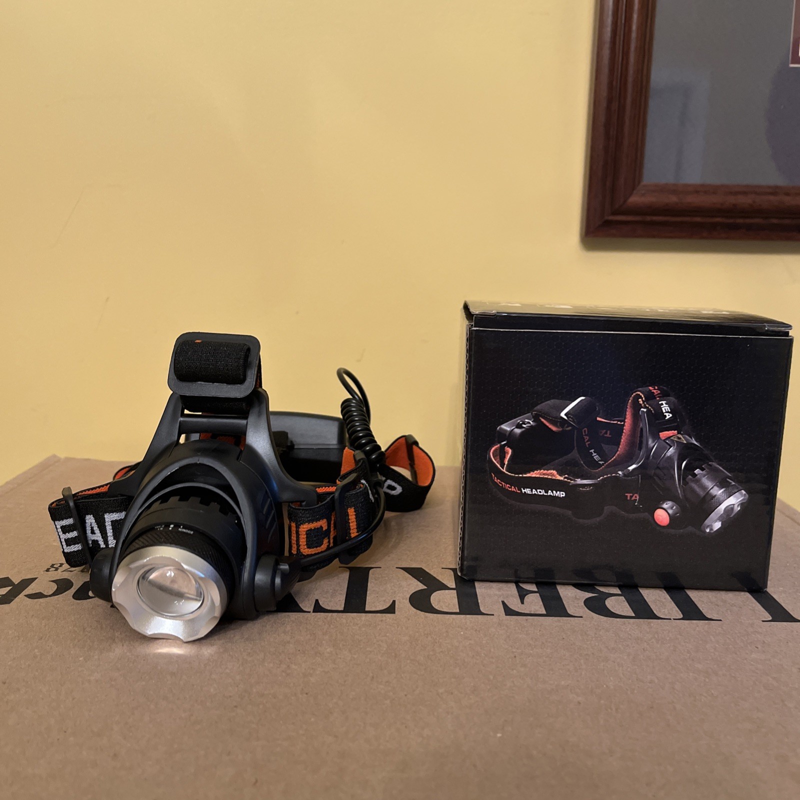 USA Cree LED Tactical Headlamp 1000 Lumen Adjustable 100,000 Hours AAA Batteries