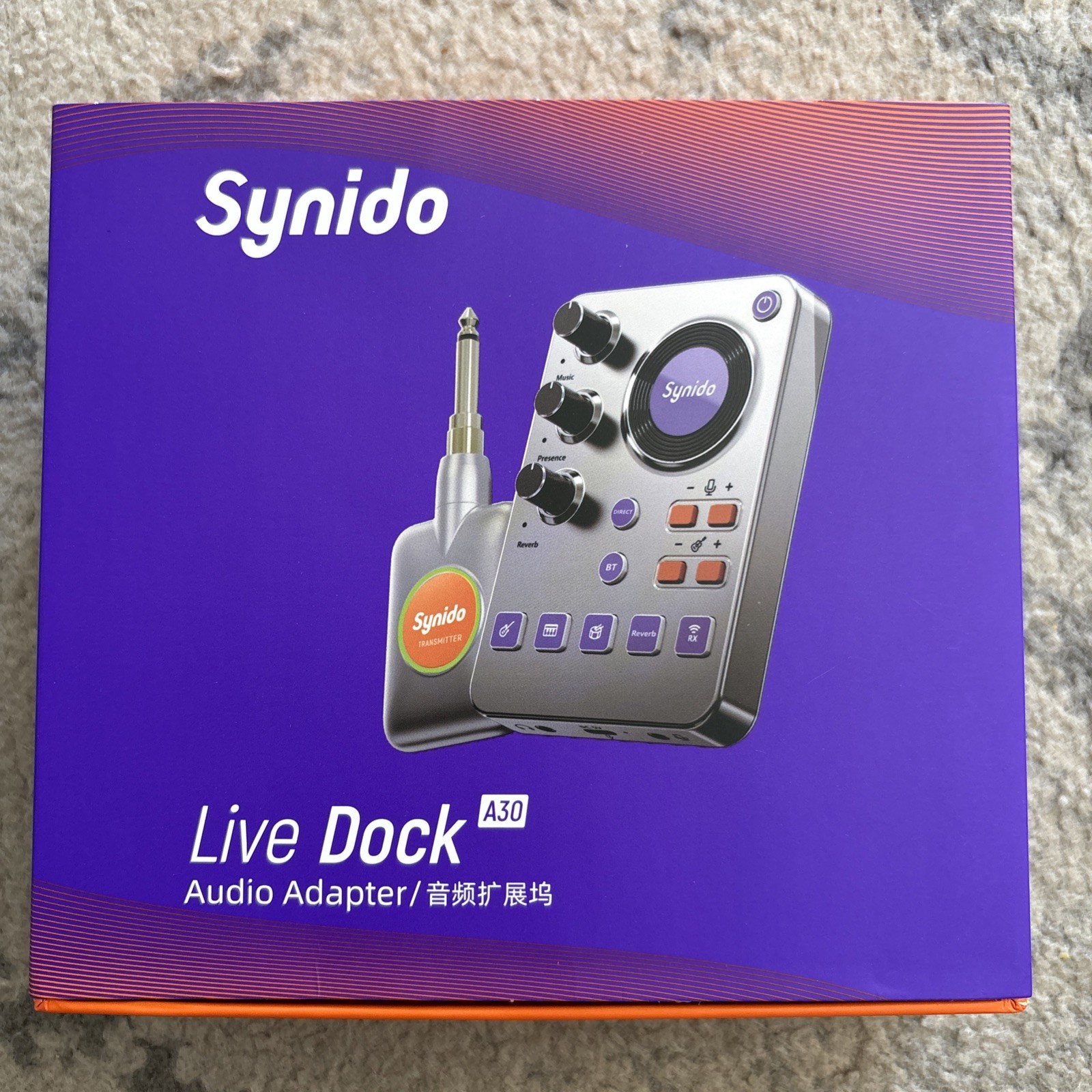 Synido Portable Guitar Audio Interface with 5.8GHz Wireless Guitar...