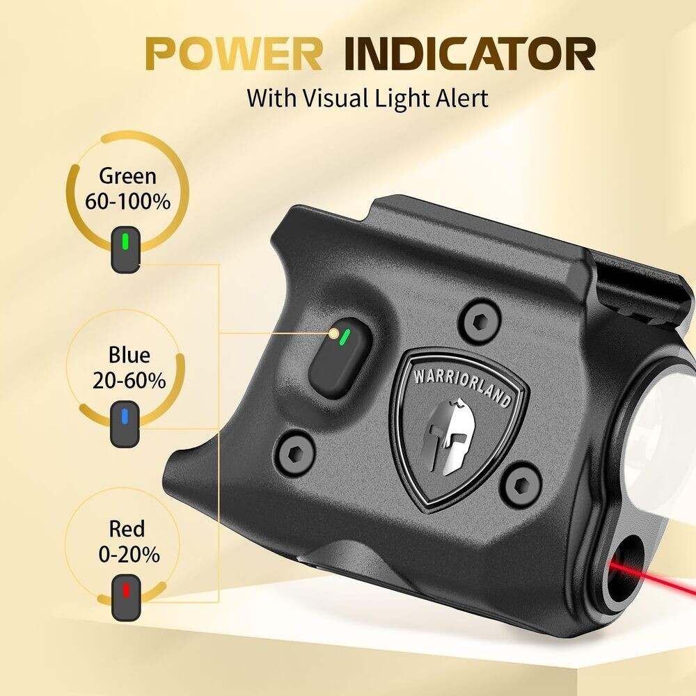 TSG Red Laser Sight-Weapon Light-Holster Combo Fits: Springfield Hellcat