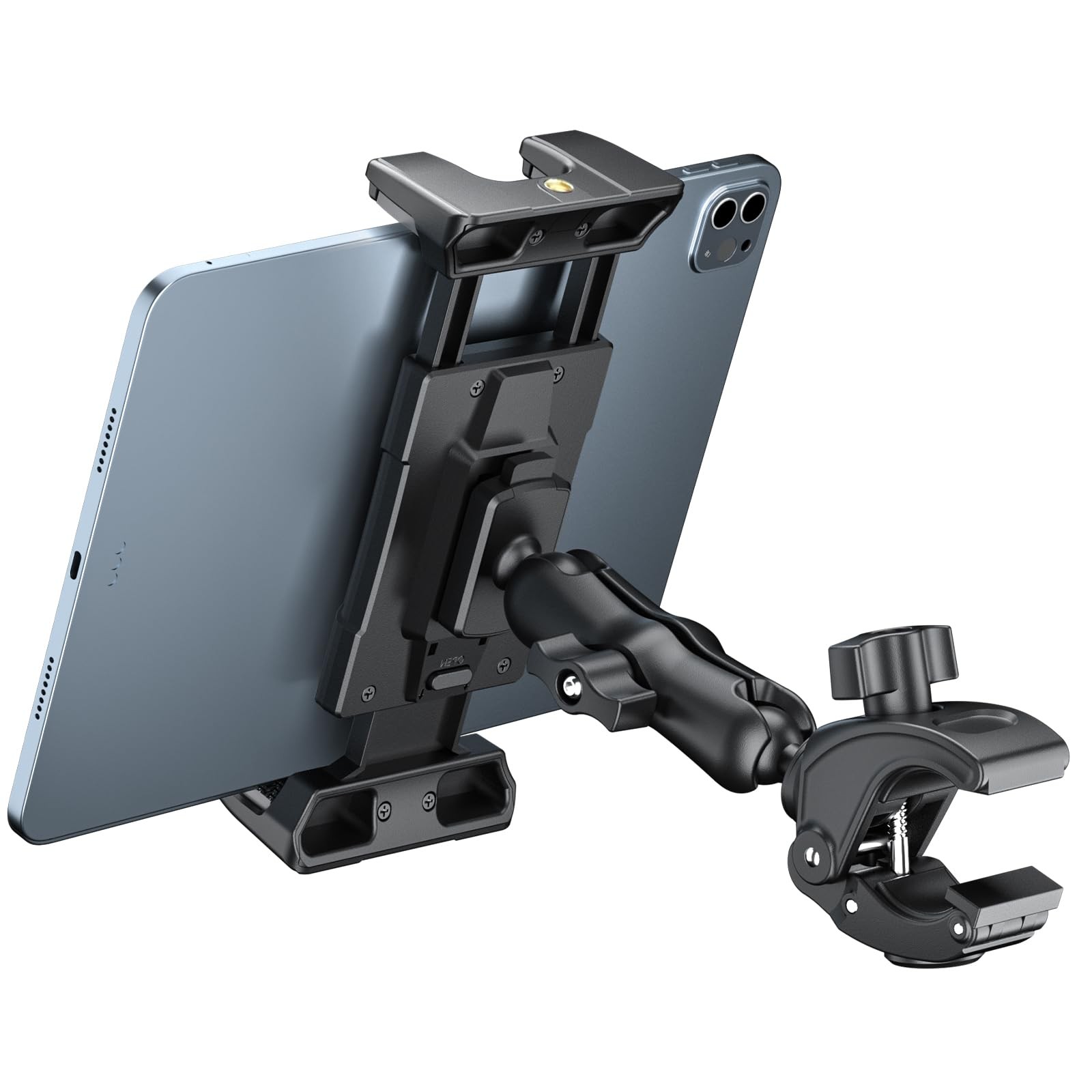 OHLPRO Tablet Mic Stand Holder for iPad Treadmill Extended Version, Black