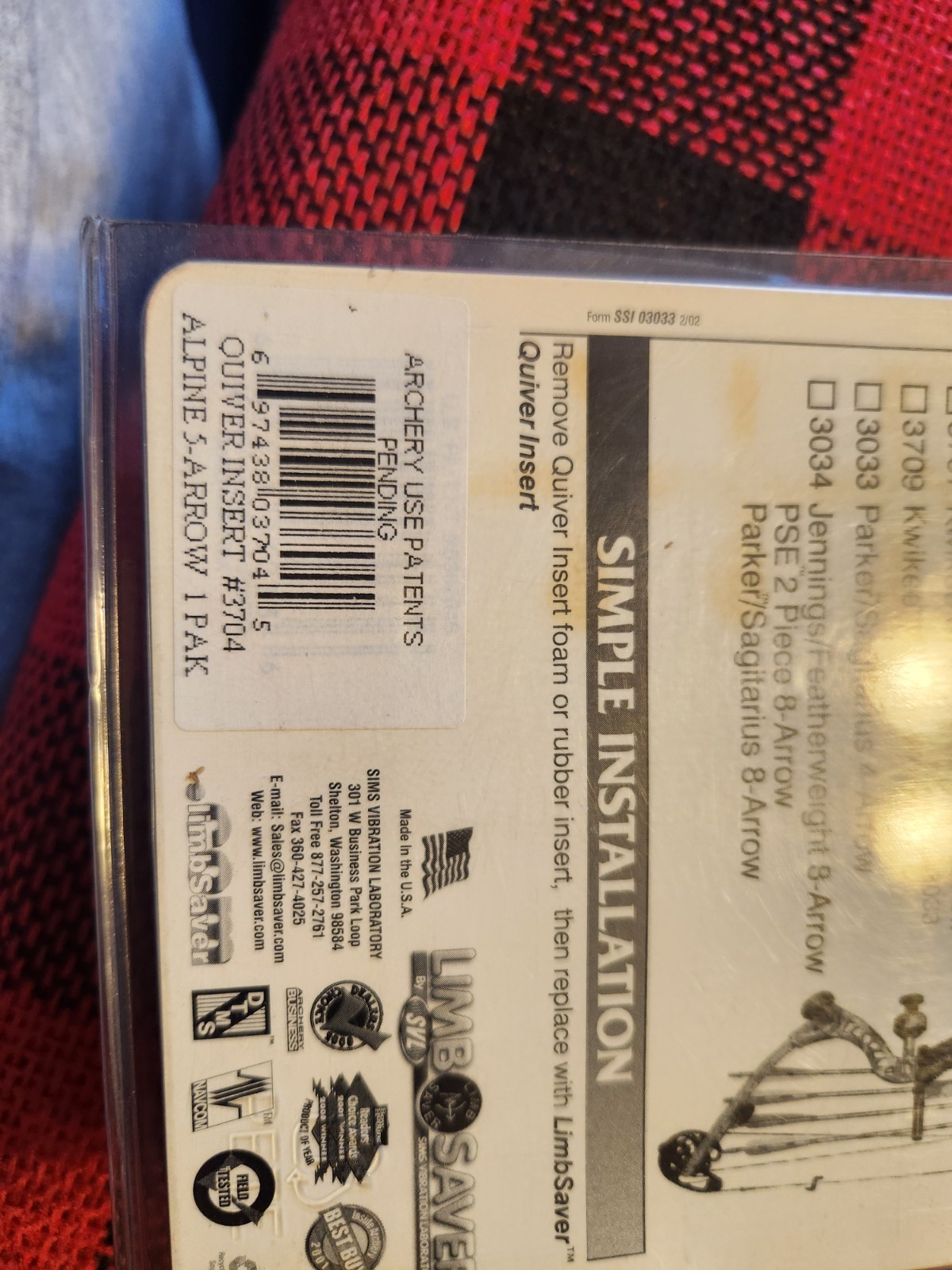 Limb Saver Quiver Insert 3704