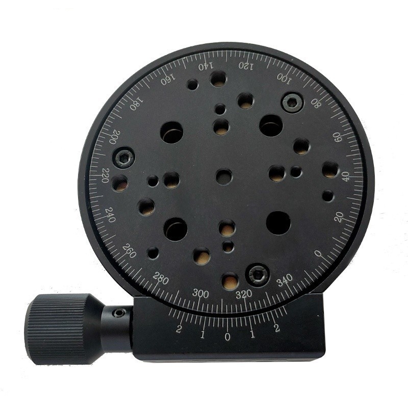 100MM Manual Rotary Stage R Axis 360 Degree Rotating Platform Angle Adjustment