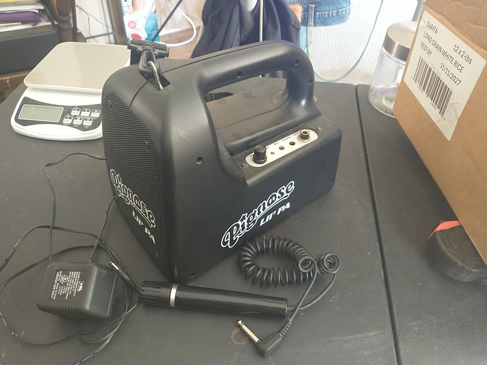 Pignose Lil' PA Portable Compact Amplifier. With Power Adapter. Mic Doesn't Work