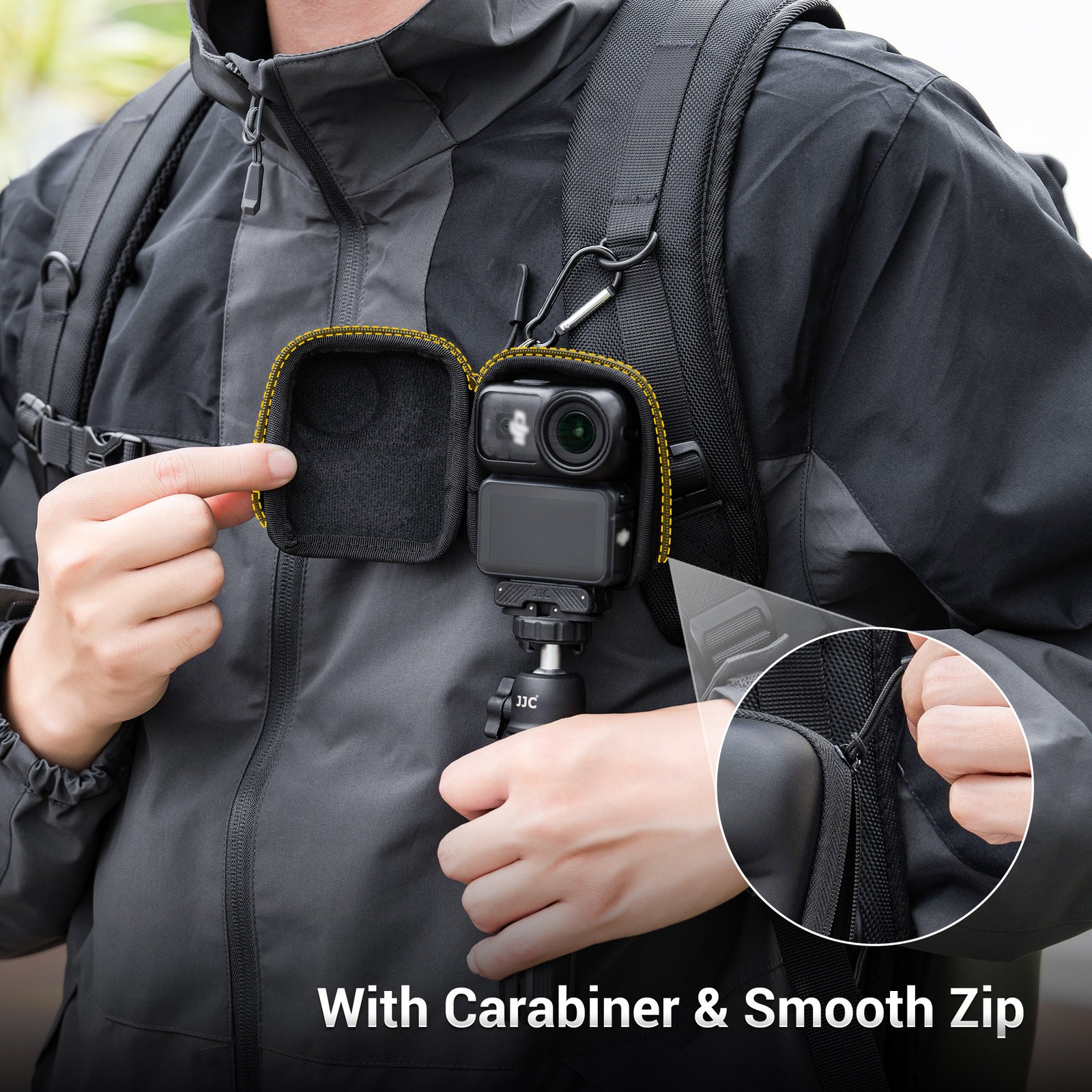 JJC Camera Case Stroage Pouch Protective Case Lens Protector For DJI Osmo Nano