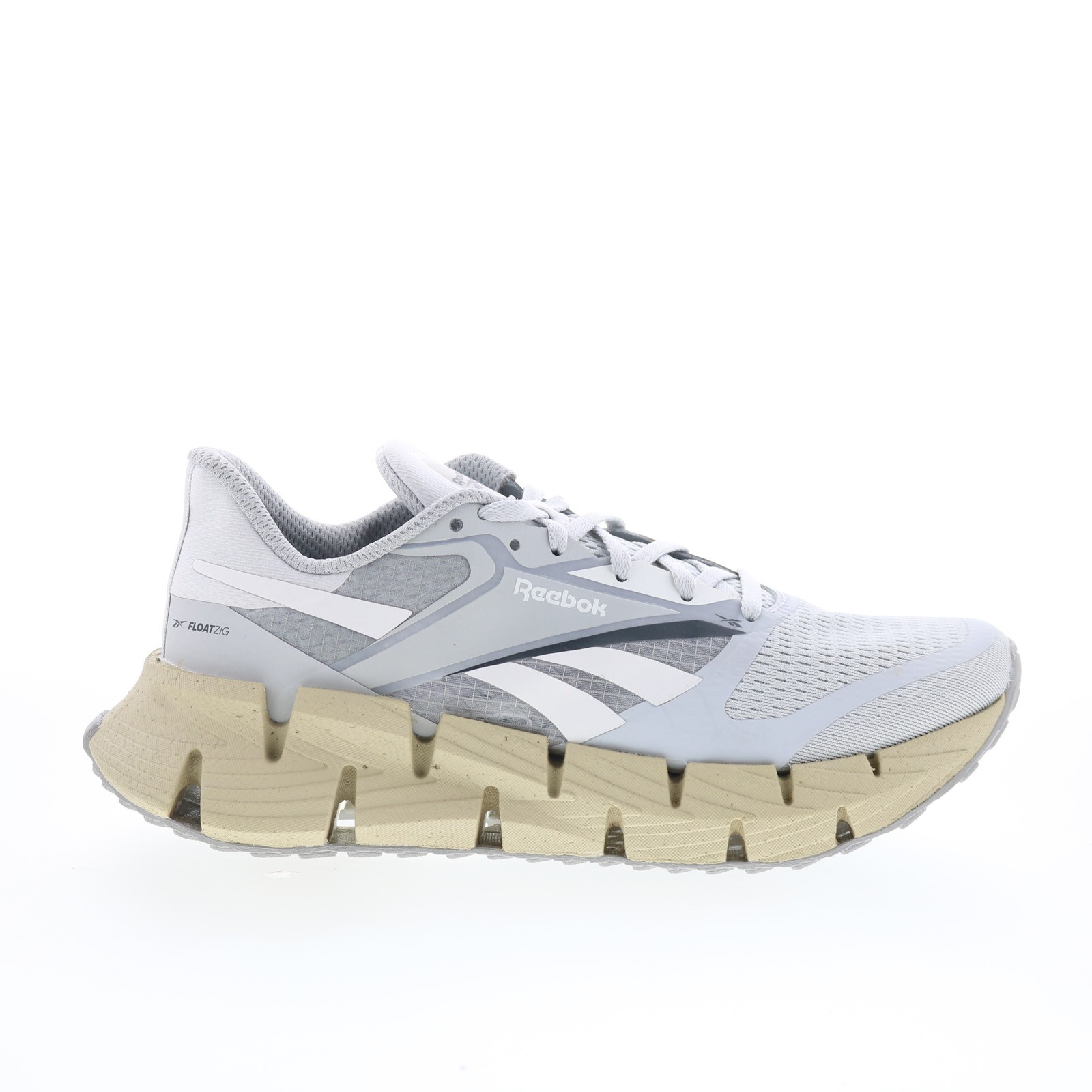 Reebok Floatzig 1 Mens Gray Canvas Lace Up Athletic Running Shoes