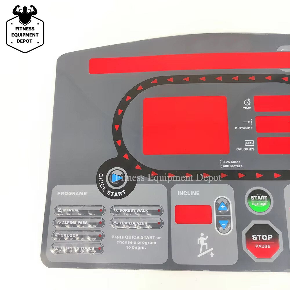 Keypad STAR TRAC 7532 7632 7600 Treadmill Button Panel Control Membrane Switch