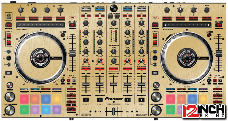 Pioneer DDJ-SX2 Skin - brushed gold