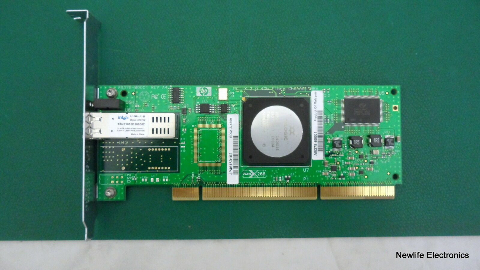 HP AB378-69001 PCI-X 2.0 Single-port 4GB FC Adapter AB378-60001 AB378A