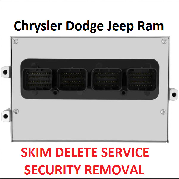 SKIM DELETE SERVICE SECURITY REMOVAL ECM PCM CHRYSLER DODGE JEEP RAM 2008-2021