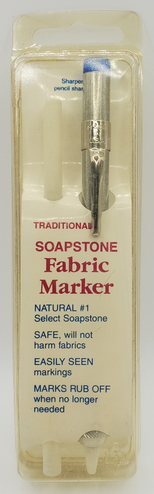 Tool Tron Traditional White Soapstone Fabric Marker - New Old Stock - Made in US