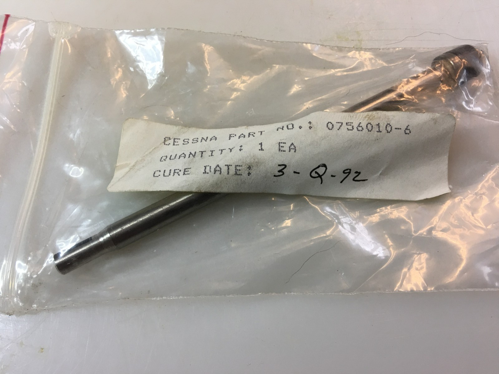 Cessna Plunger Gascolator 0756010-6 Sealed
