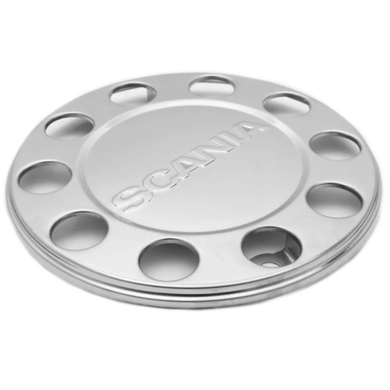 2 X SCANIA TRUCK BUS UNIVERSAL STAINLESS STEEL 22.5" WHEEL TRIMS HUB COVERS ROI