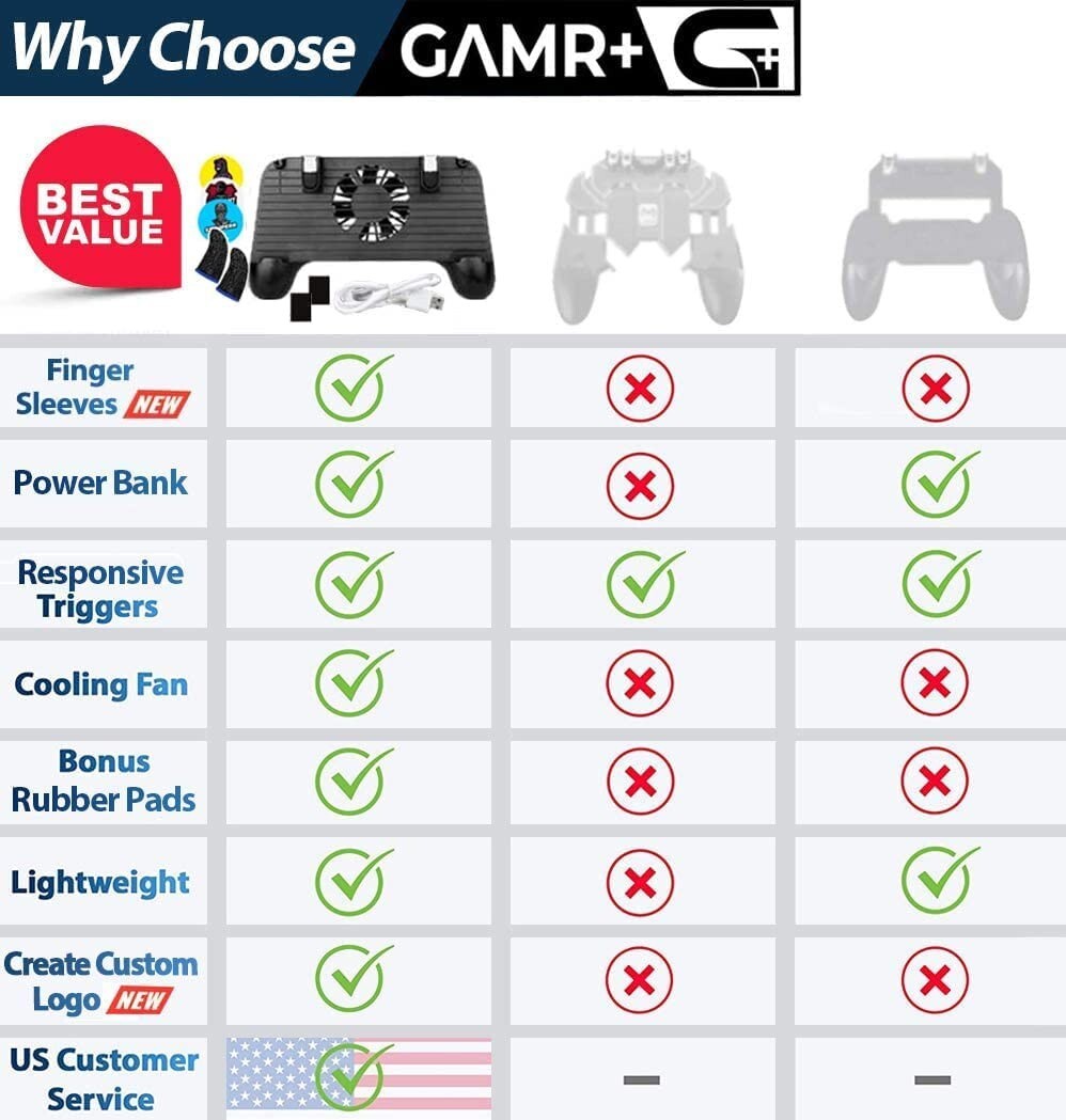 PUBG Mobile Phone Game Controller Joystick Cooling Fan Gamepad for IOS Android