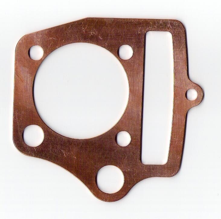 1EA NEW COPPER HEAD GASKET 50CC/70CC HONDA, ALSO LIFAN & ZONGSHEN (COPPERHEADGAS