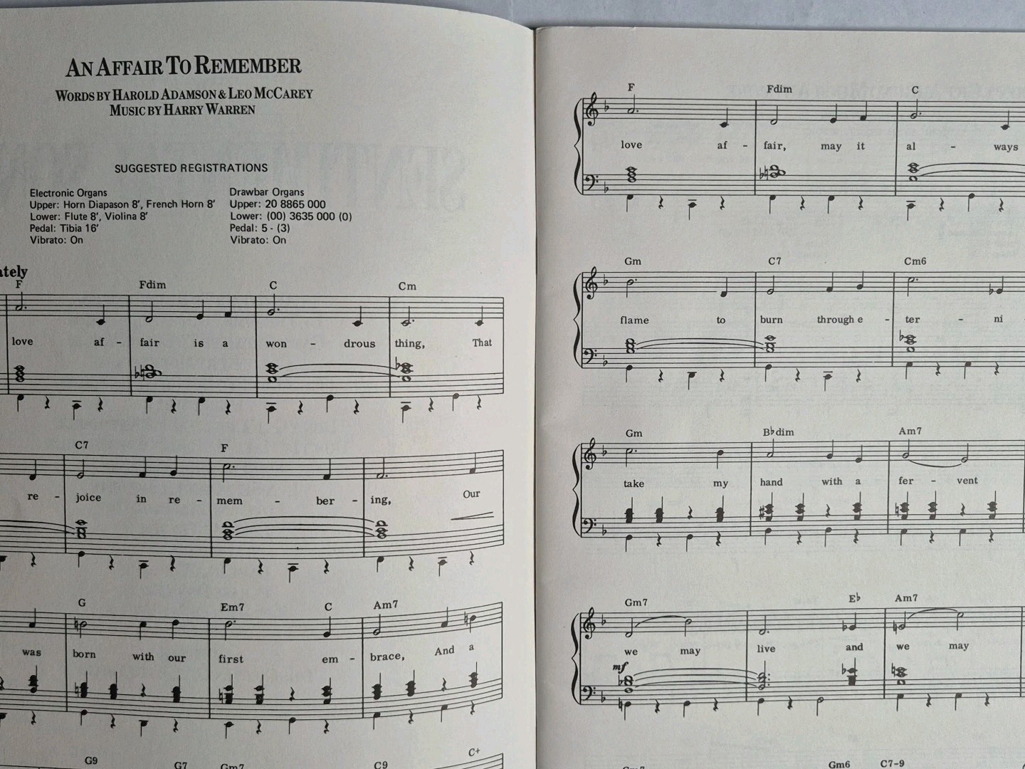 SENTIMENTAL SONGS ORGAN VOLUME FIVE - SHEET MUSIC BOOK