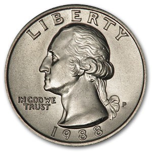 1988-P Washington Quarter BU