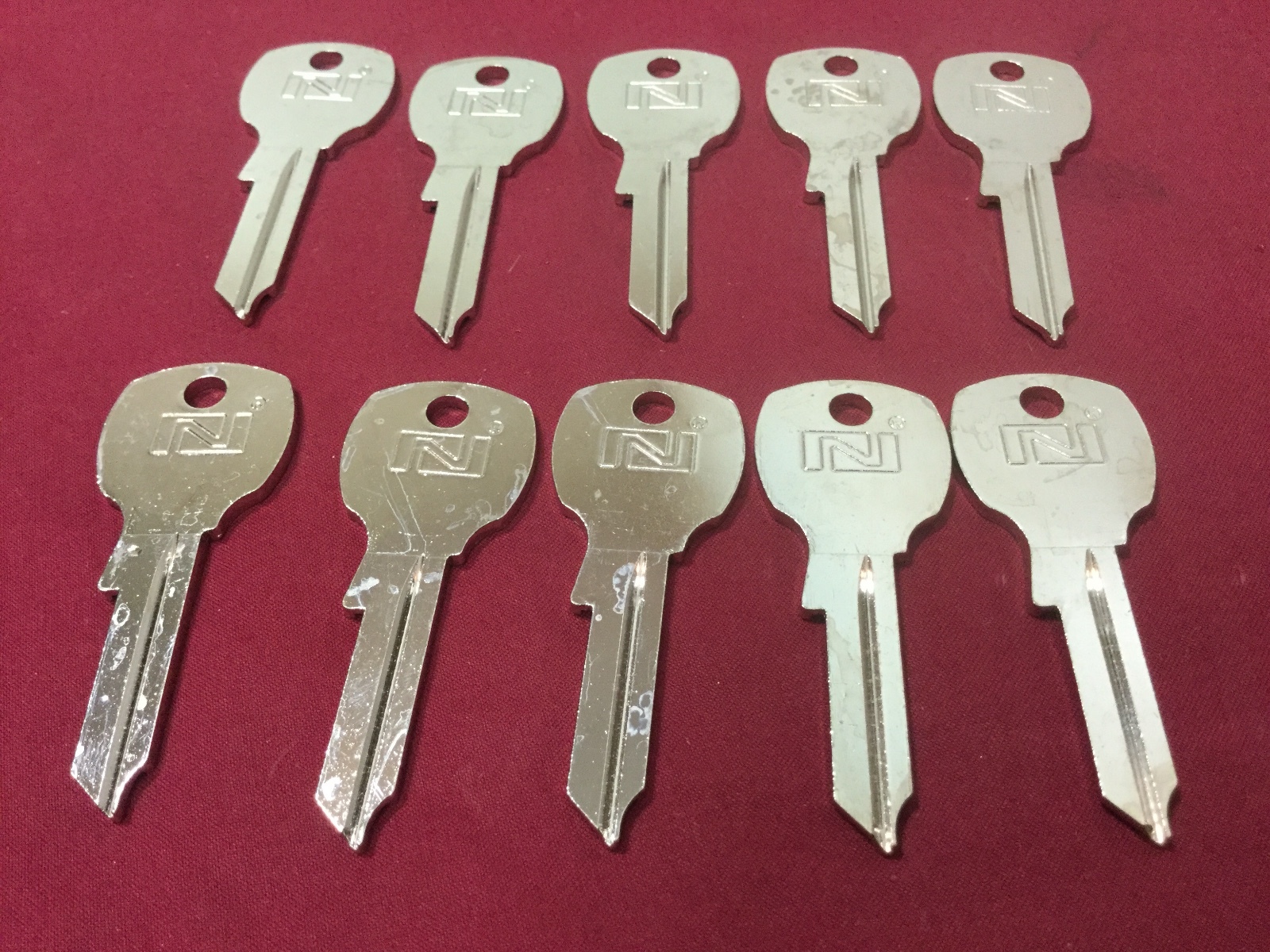 National Key Blanks 1069LA, Set of 10 - Locksmith