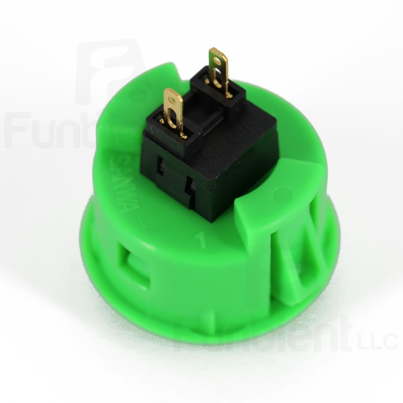 Sanwa Denshi Original OBSF-30 Green Push Button JAMMA guitar killswitch 30mm