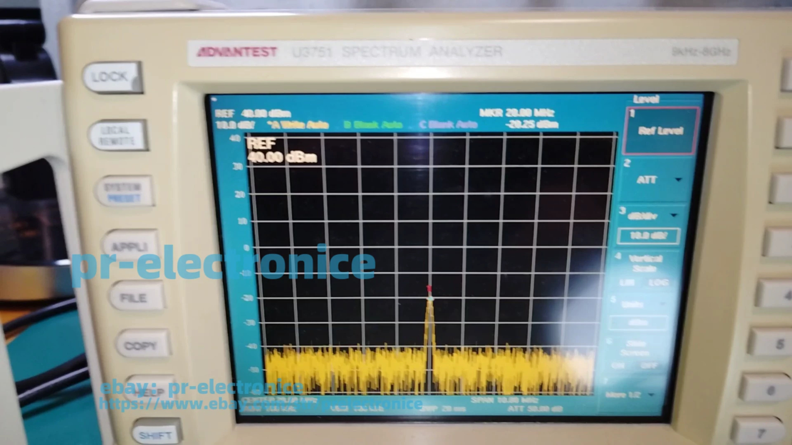Advantest U3751 8G spectrum analyzer, new version#pr
