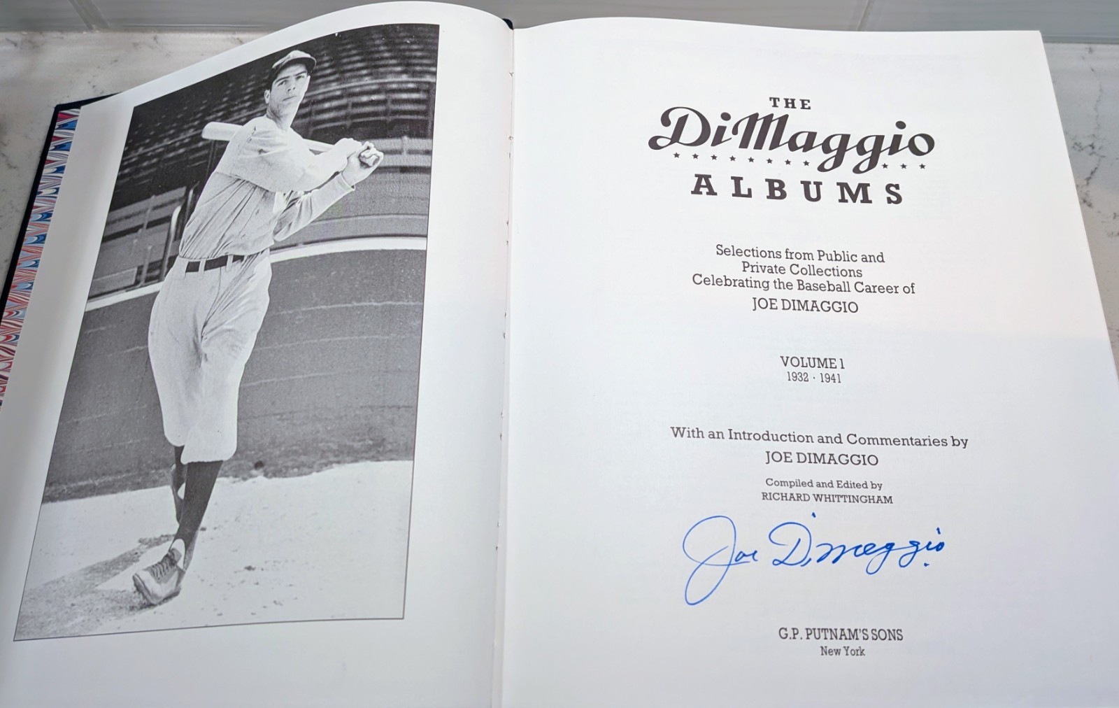 The Joe DiMaggio Albums Signed Numbered COA