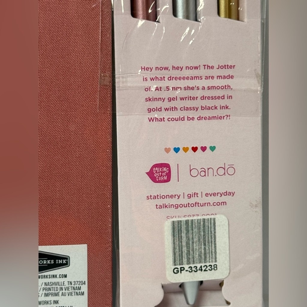 ban.do Jotter Pen Set + “Cop Outs” Notepad Bundle – New