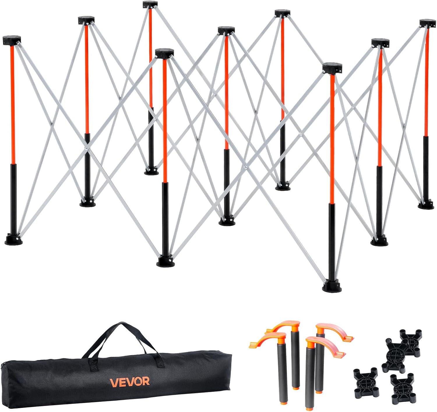 Portable Folding Workstand, 4.15 X 4.15 Ft Collapsible Workbench, 3500 Lbs Weigh