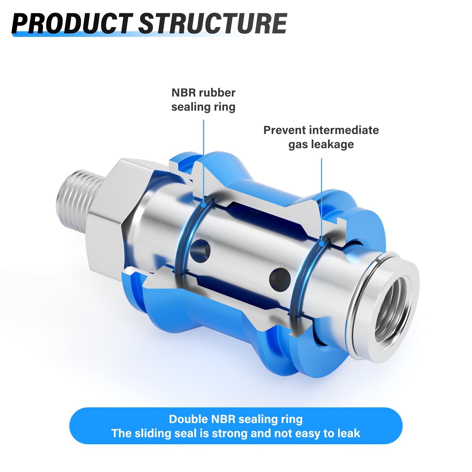 2 PCS 1/4 Inch Sliding Switch Hand Slide Valve Manual Flow Control HSV08