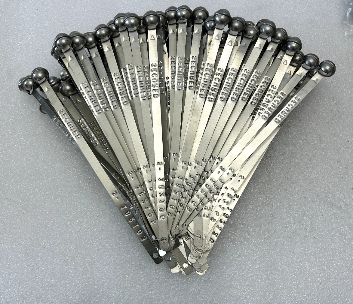 Globe Ball End Seal Security , New (Lot 100 Pcs)