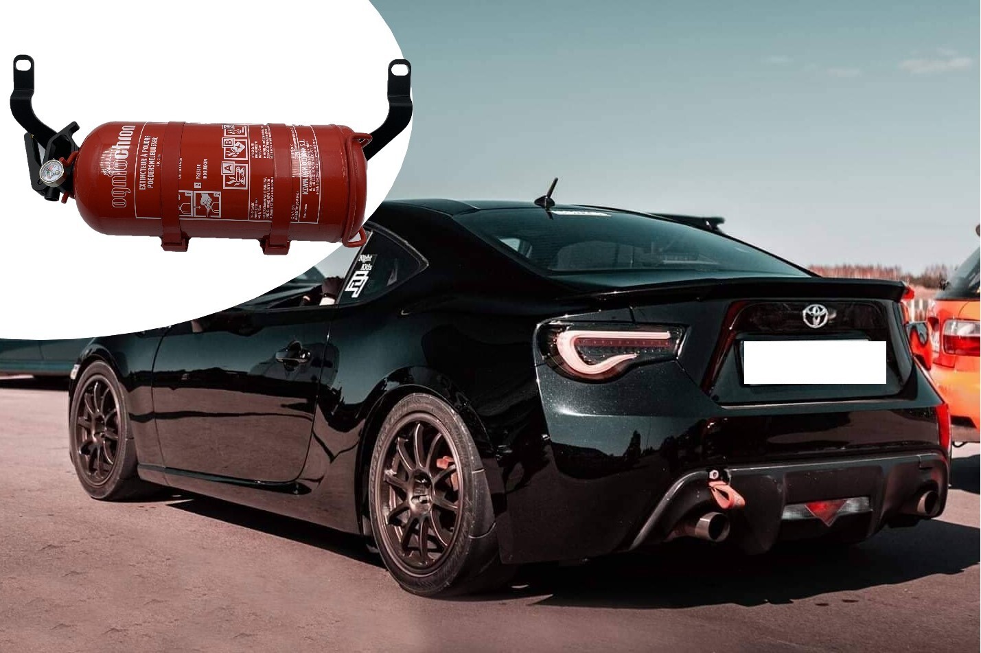 Fire extinguisher mount holder bracket for Toyota GT86 Subaru BRZ Scion FRS