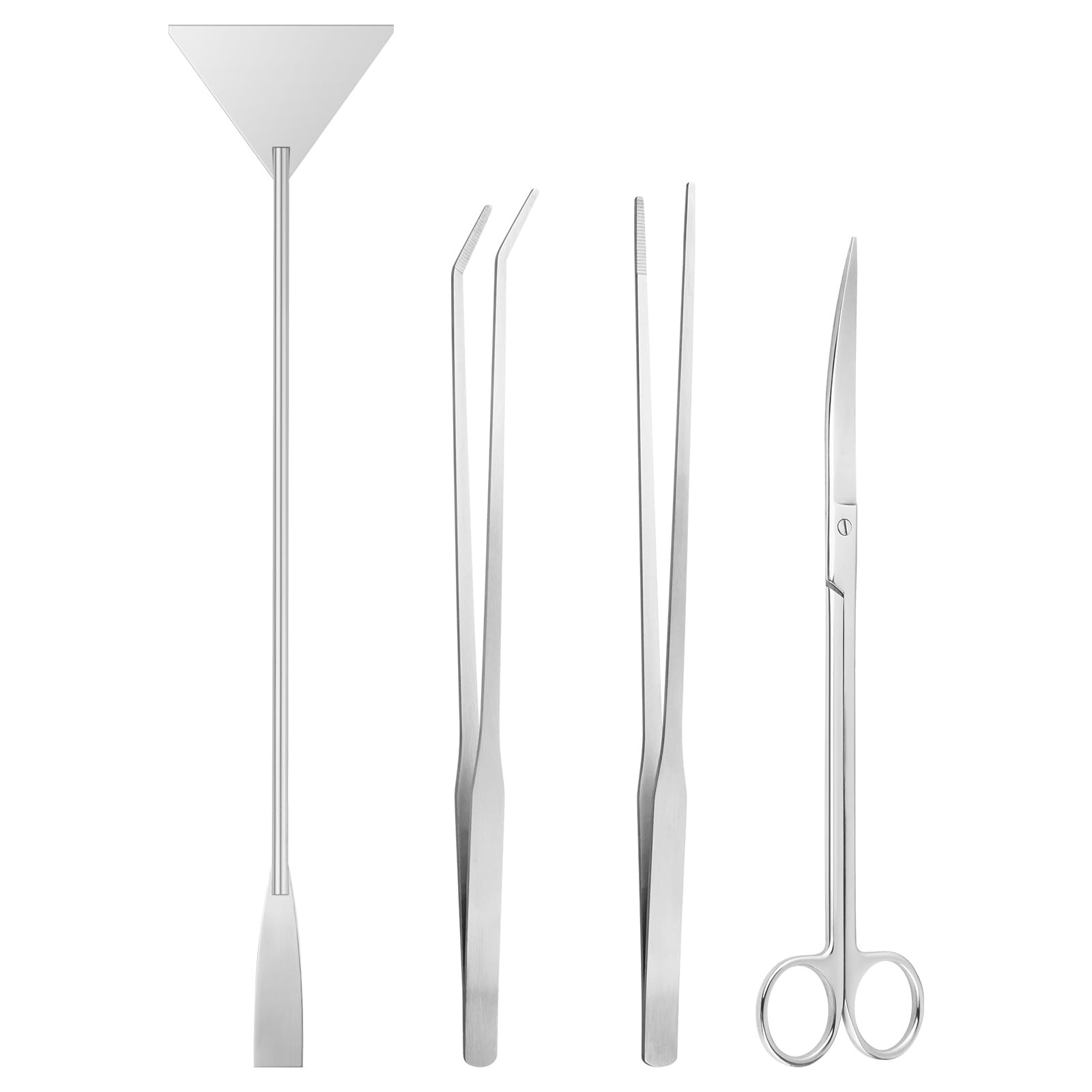 Ohtomber Aquascape Tools Aquarium Kit - 4PCS Terrarium Supplies Include Long Twe