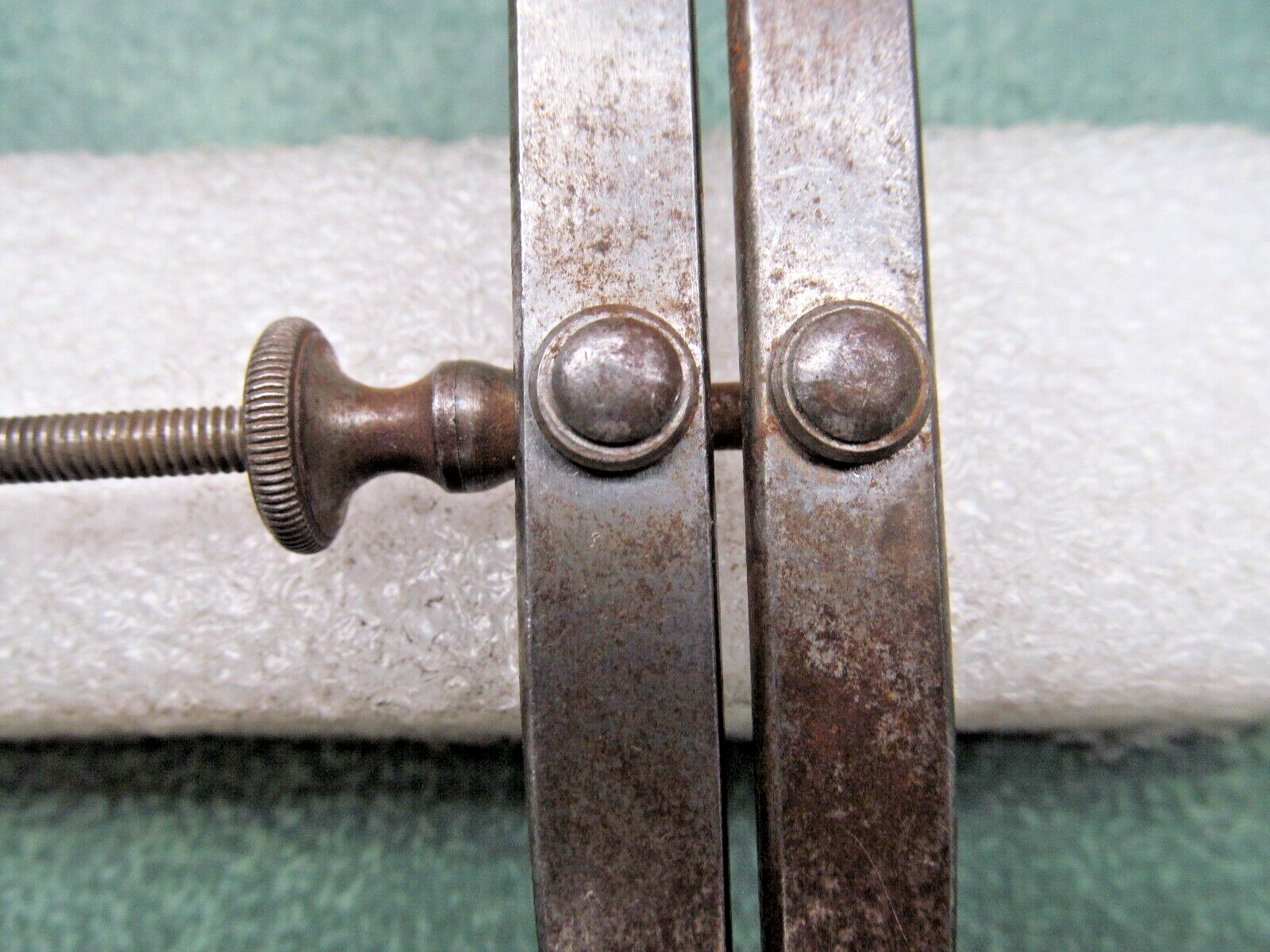 Starrett 73A-6 6" Yankee Spring Type Inside Calipers w/ Solid Nut, USA