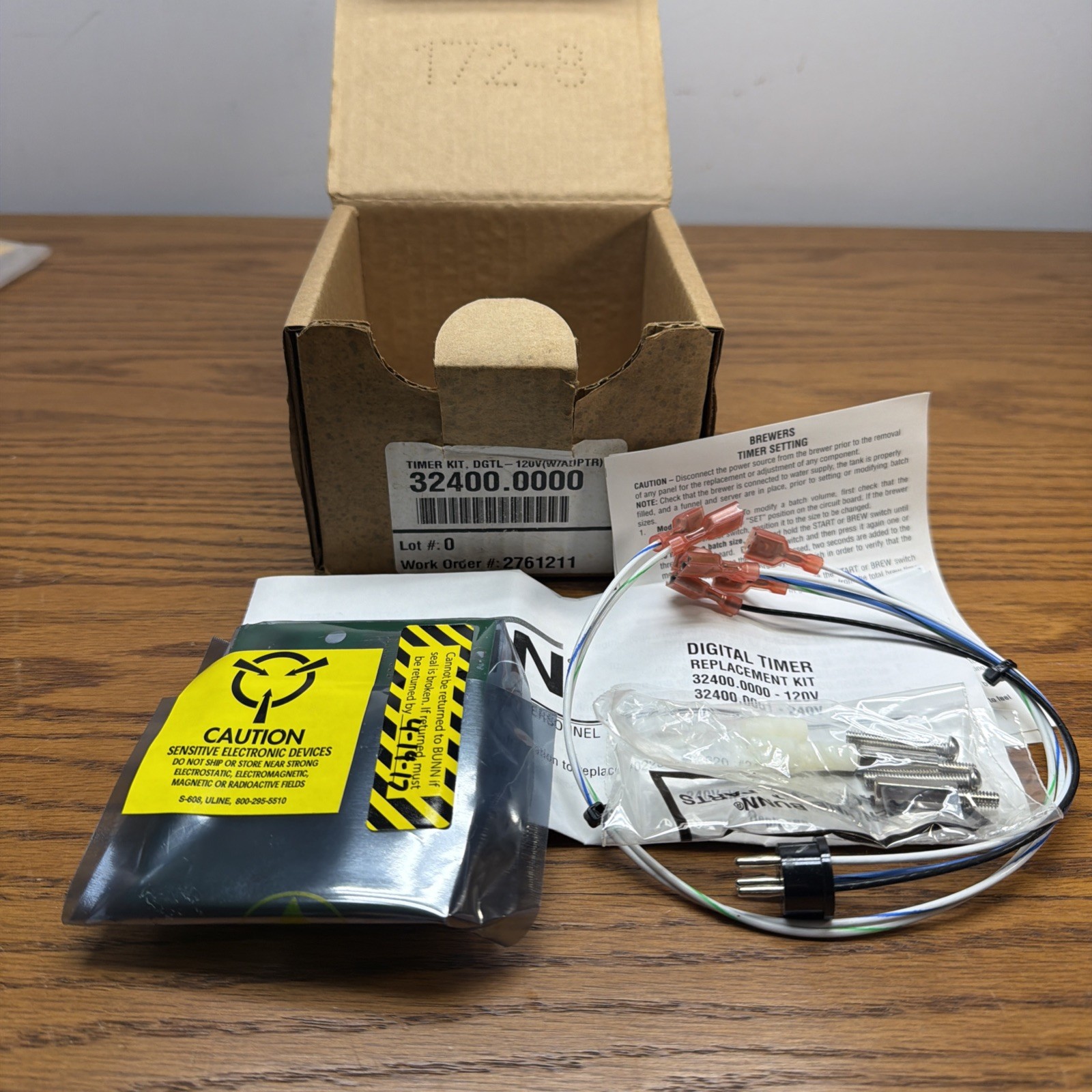 Bunn 32400.0000 Timer Kit, Digital-120 Volt (W/Adapter)   NOS